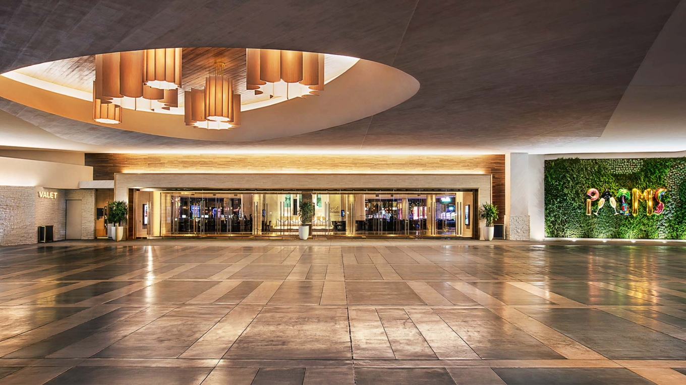 Valet area in front of casino